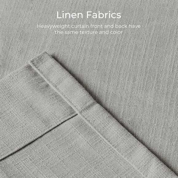 New TWOPAGES 50 W x 96 L Triple Tailor Pleated Curtain - Fog (2 Panels) - Picture 5 of 5